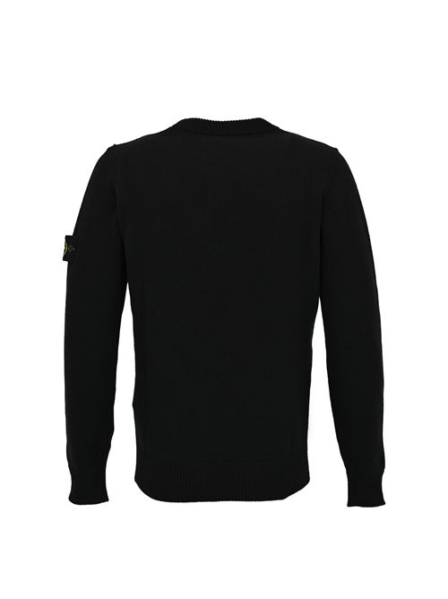 Maglia 5100072 in lana d'agnello Black STONE ISLAND | 5100072S00A3V0029